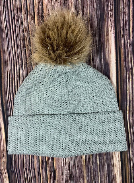 Dusty Blue Slouchy Beanie