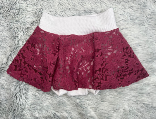 Burgundy Skirted Bummies