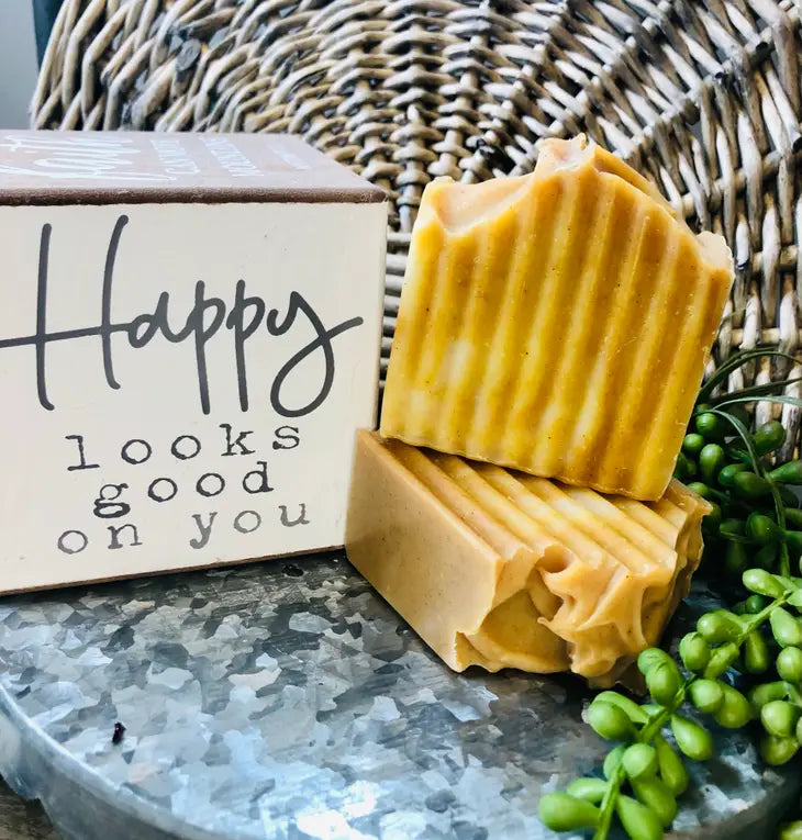 Happiness Handcrafted Soap: Poppy + Magnolia + Lily Scented