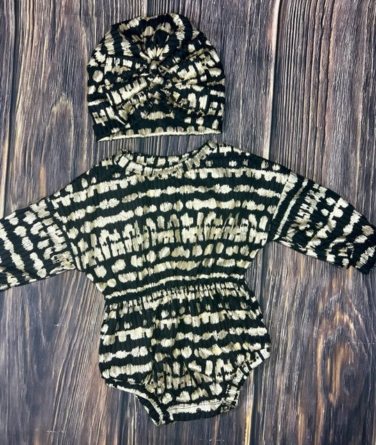 New Years Sparkle Sweater Romper